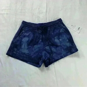 Athleta Blue Tie-Dye Athletic Shorts